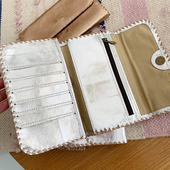 NEW Metallic Leather Cowhide Continental Wallet - Picture 6 of 7